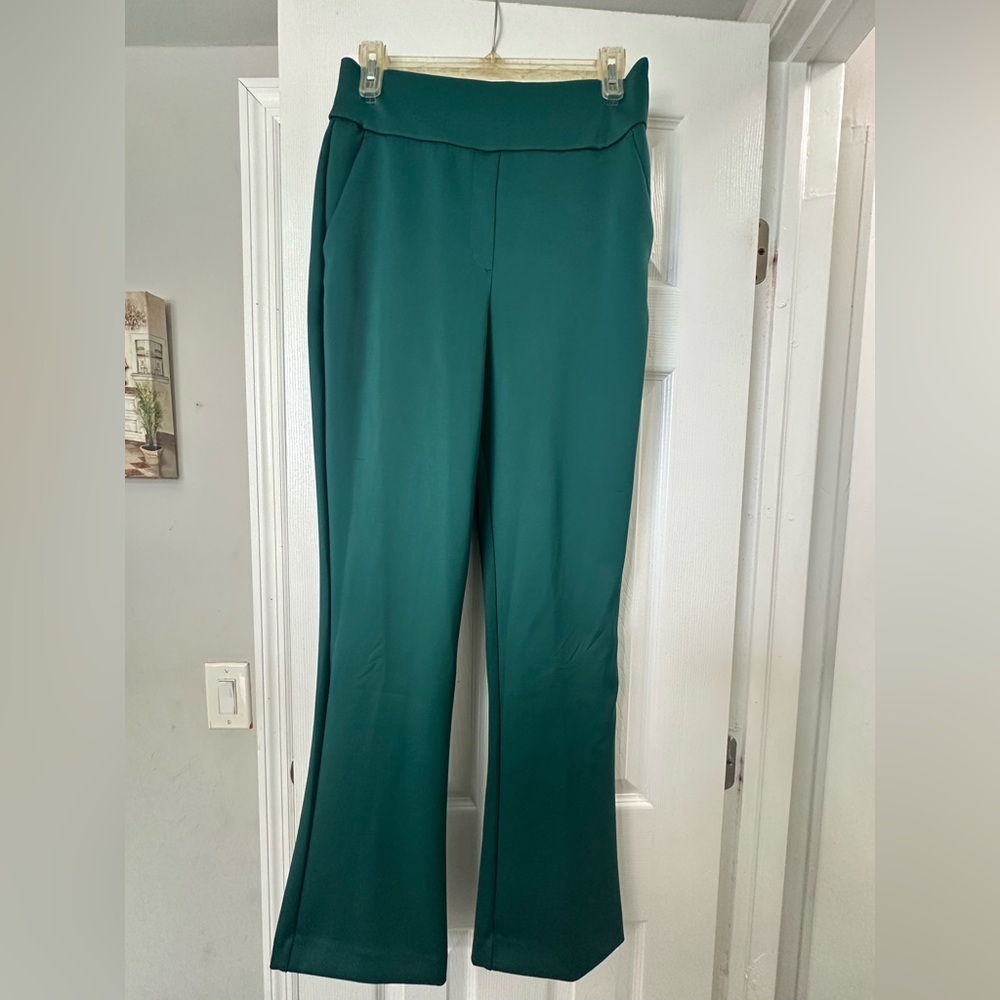 Express boot cut super soft double knit dress pants for women. High rise